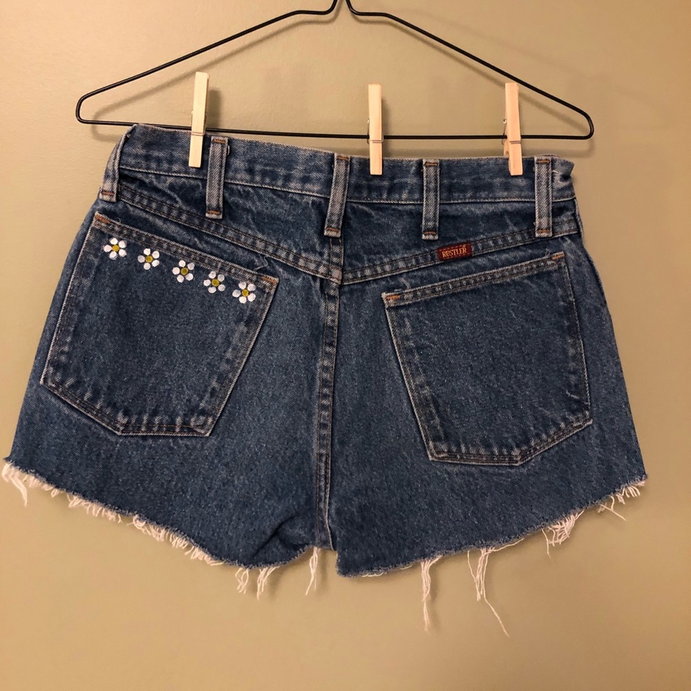 Custom Painted Jean Shorts